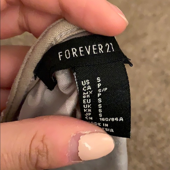 Forever 21 Tan Velvet Party Tank Top - Picture 3 of 4